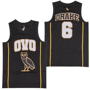 Drake OVO Basketball Jersey Black Stitched